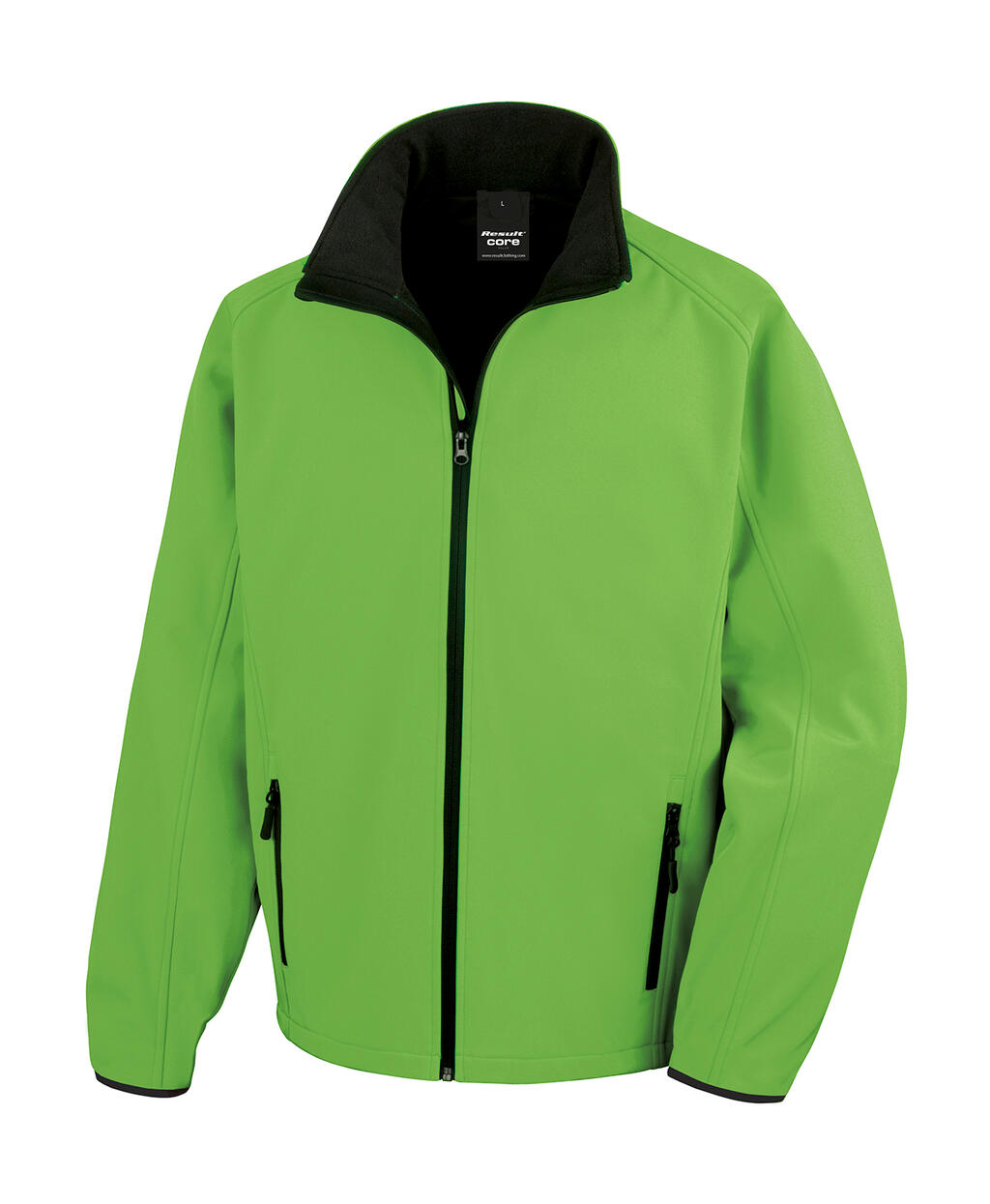 Chaqueta softshell imprimible - Verde intenso/Negro