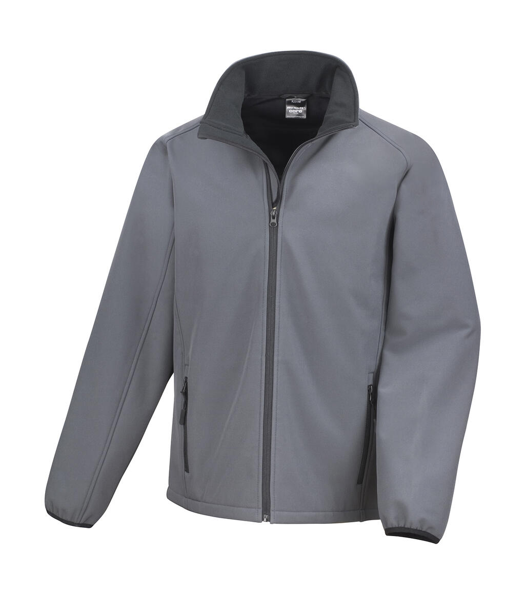 Chaqueta softshell imprimible - 188 - Negro Carbón