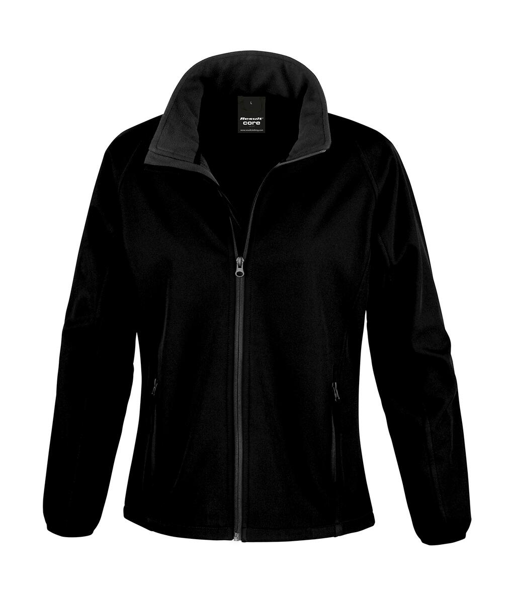 Chaqueta softshell para mujer con estampado - 177 - NEGRO-NEGRO