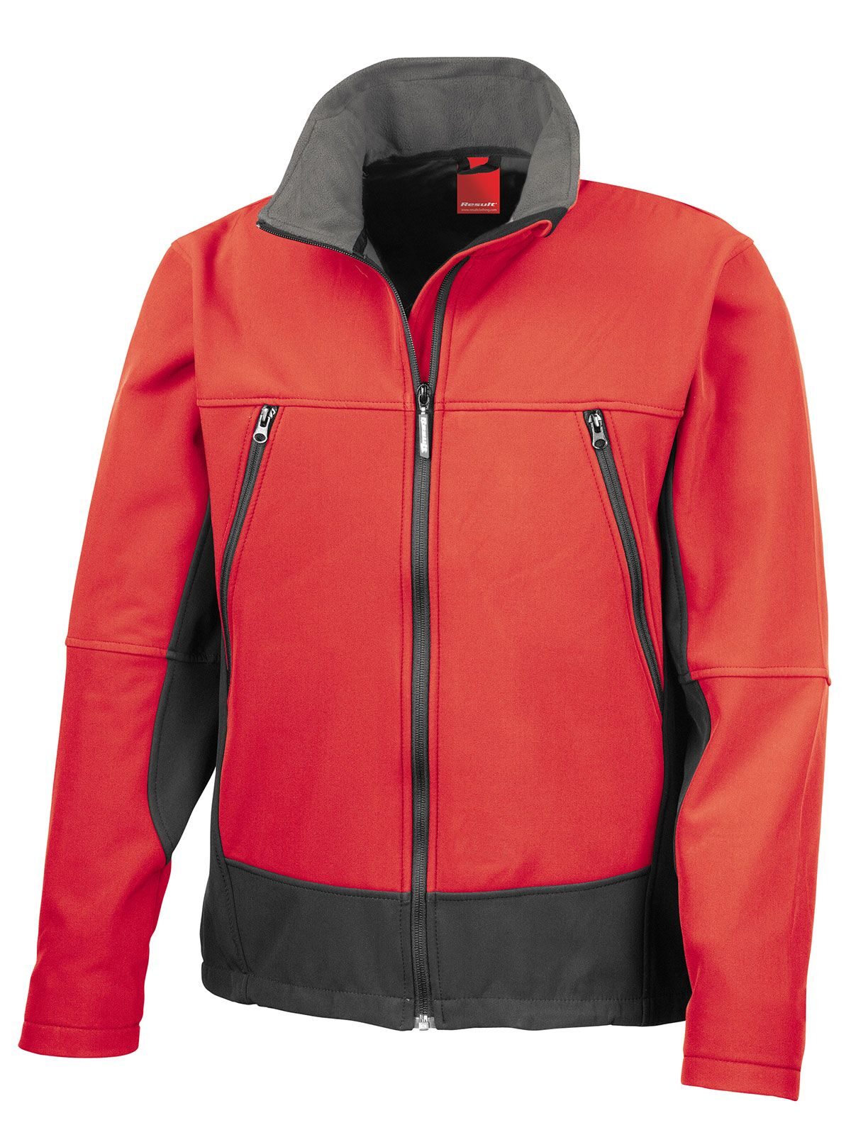 Chaqueta softshell para actividades - Rojo/Negro