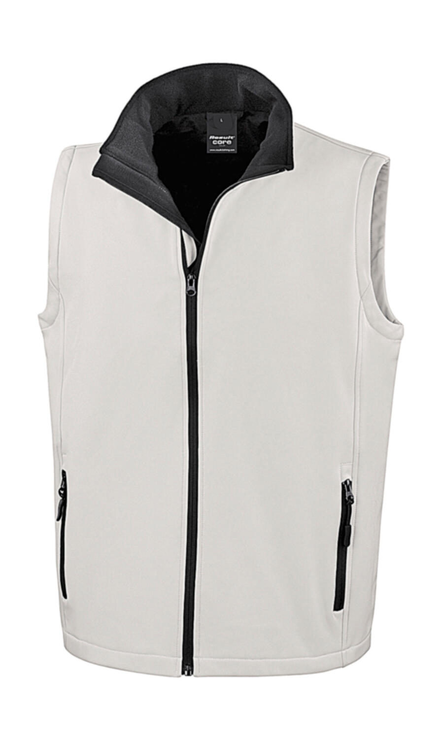 Chaleco softshell imprimible - 056 - Negro