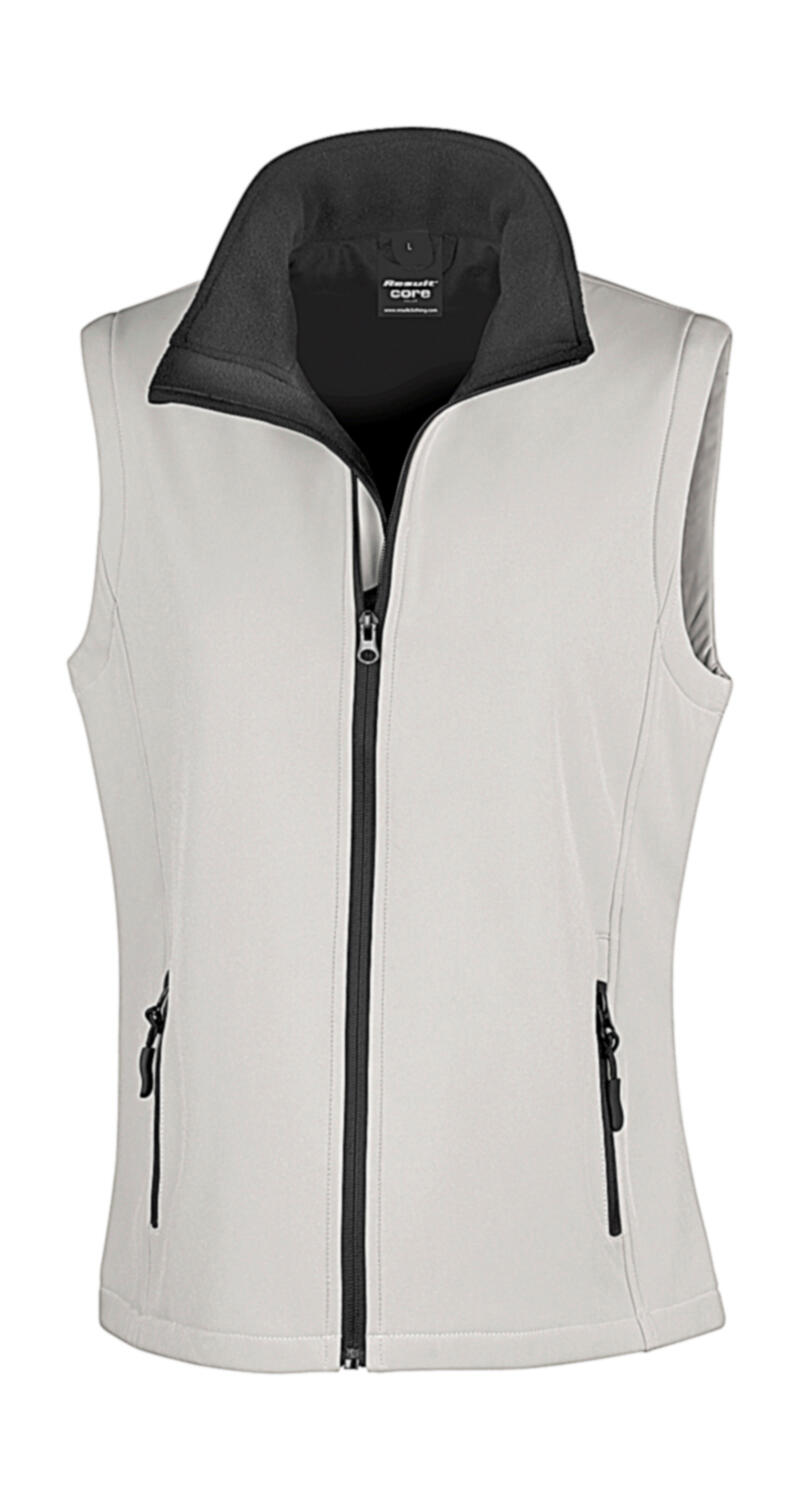 Chaleco softshell imprimible para mujer - 056 - Negro