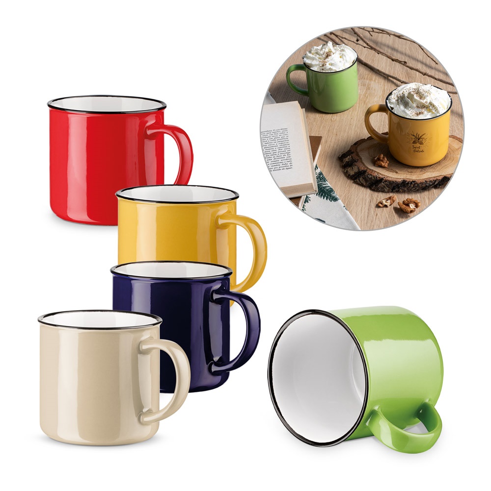 VERNON. Taza de cerámica de 340 ml.