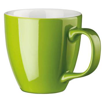PANTHONY. Taza de porcelana hidroglazada de 450 ml. - 119 - Verde claro