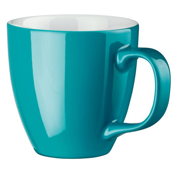 PANTHONY. Taza de porcelana hidroglazada de 450 ml. - 144 - Turquesa