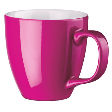 PANTHONY. Taza de porcelana hidroglazada de 450 ml. - 122 - Rosa oscuro