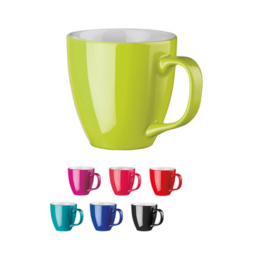 Taza de porcelana Panthony con hidroglaseado 450 ml 94044