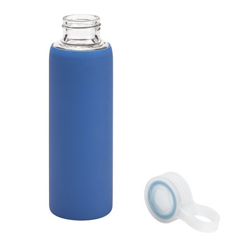 DHABI. Botella de agua deportiva de vidrio de borosilicato de 380 ml. - 104 - Azul