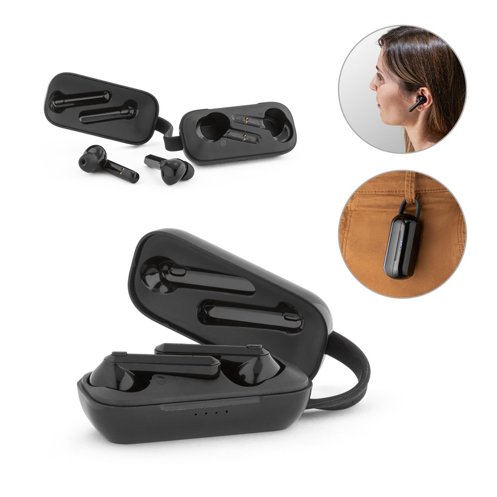 BOSON. Auriculares inalámbricos 100% de rABS reciclado con 3 horas de autonomía.