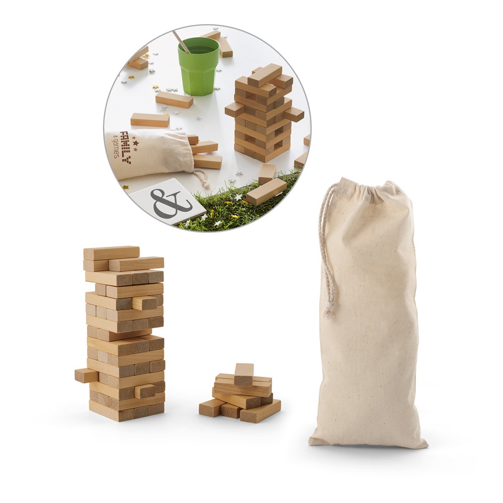 FLIK. Juego de madera con 54 piezas.