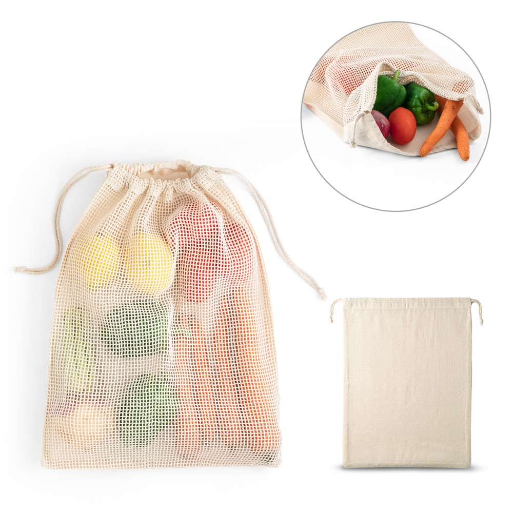 NÁPOLES. Bolsa 100% algodón (120 g/m²) con tejido de punto 100% algodón en la parte delantera (100 g/m²).