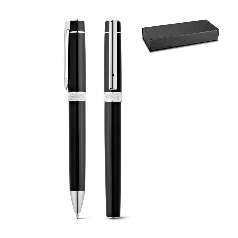 DOURO. Juego de bolígrafo y rollerball de metal.
