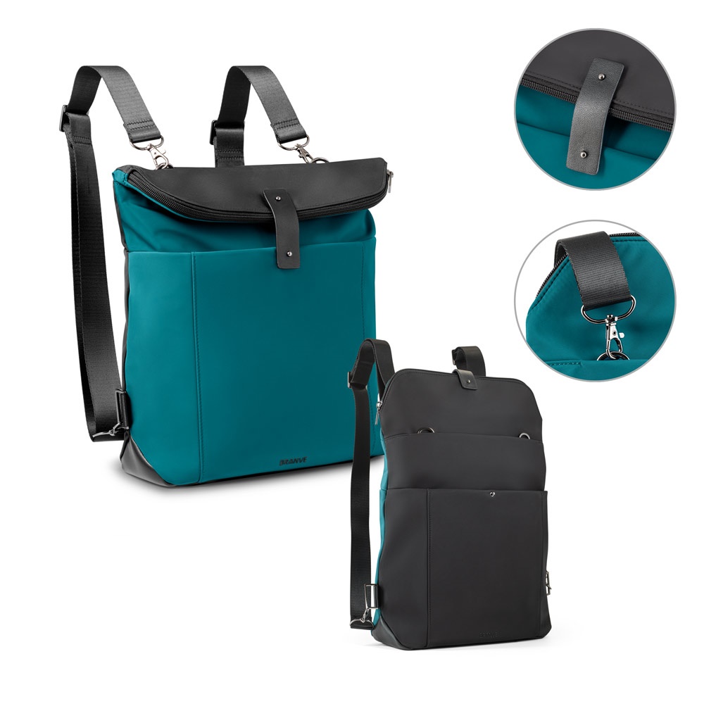 Mochila Rover II. Mochila de tela y poliuretano.
