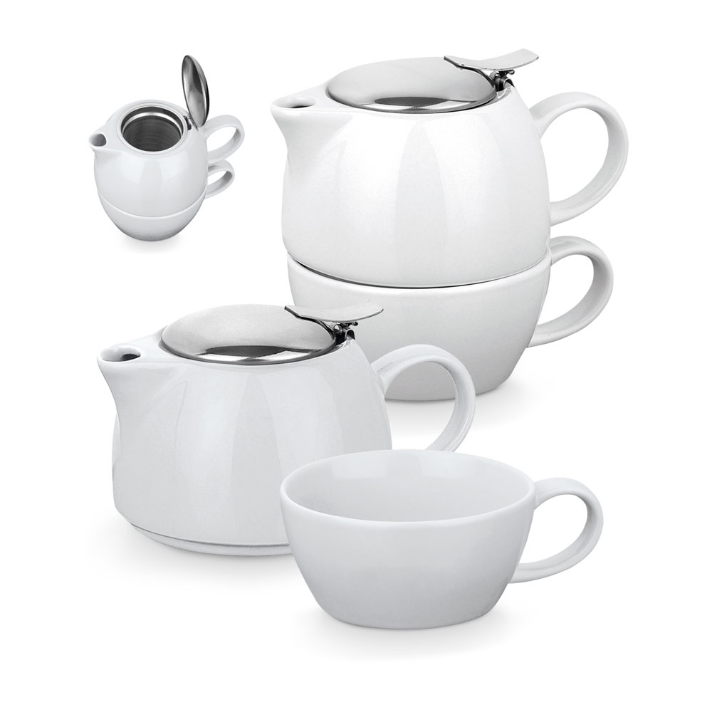 COLE. Juego de té de porcelana 2 en 1