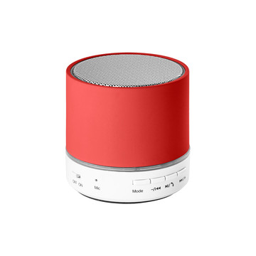 PEREY. Altavoz portátil con micrófono de ABS. - 105 - Rojo