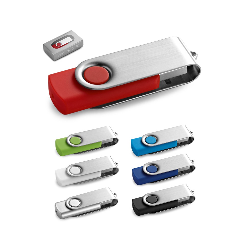 CLAUDIUS 16GB. Memoria USB de 16 GB con clip metálico.