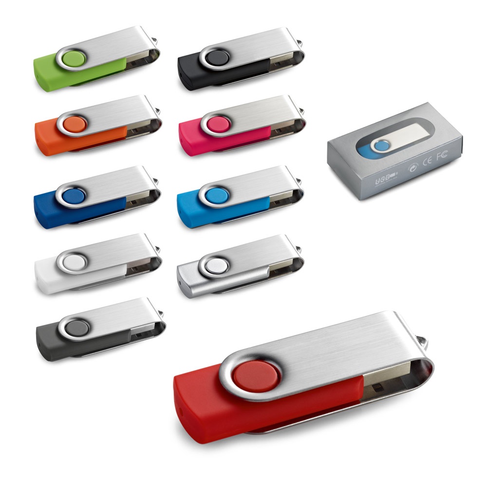 CLAUDIUS 8GB. Memoria USB de 8 GB con clip metálico.