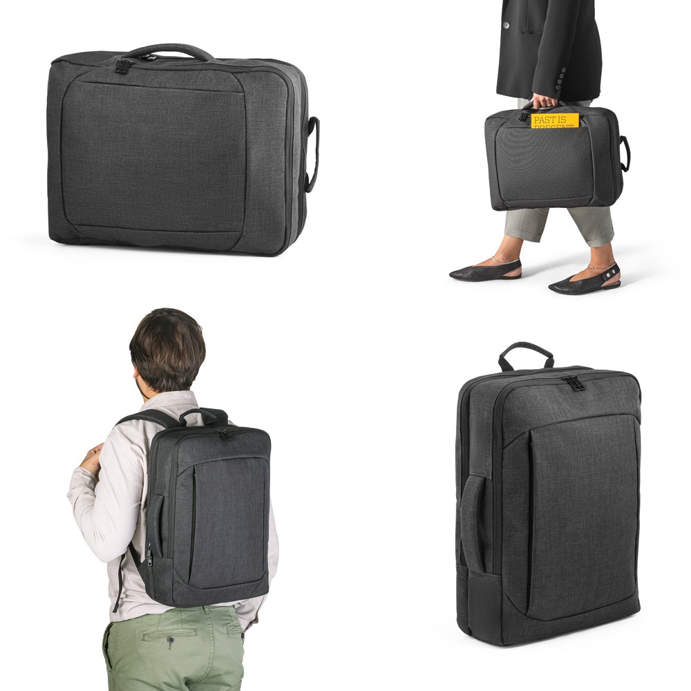 ALEXANDRIA. Mochila para portátil 2 en 1 de 15,6" en poliéster 600D.