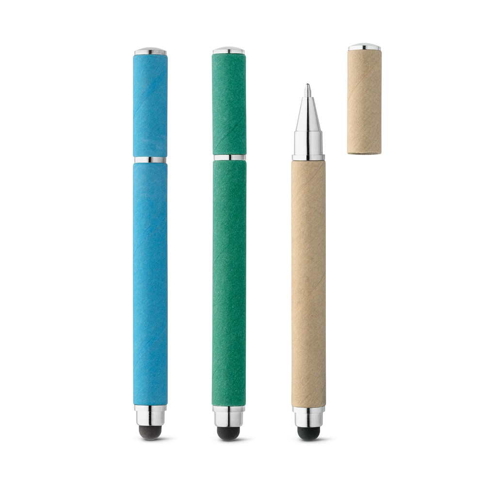 PAPYRUS. Bolígrafo de papel kraft y ABS con punta táctil.