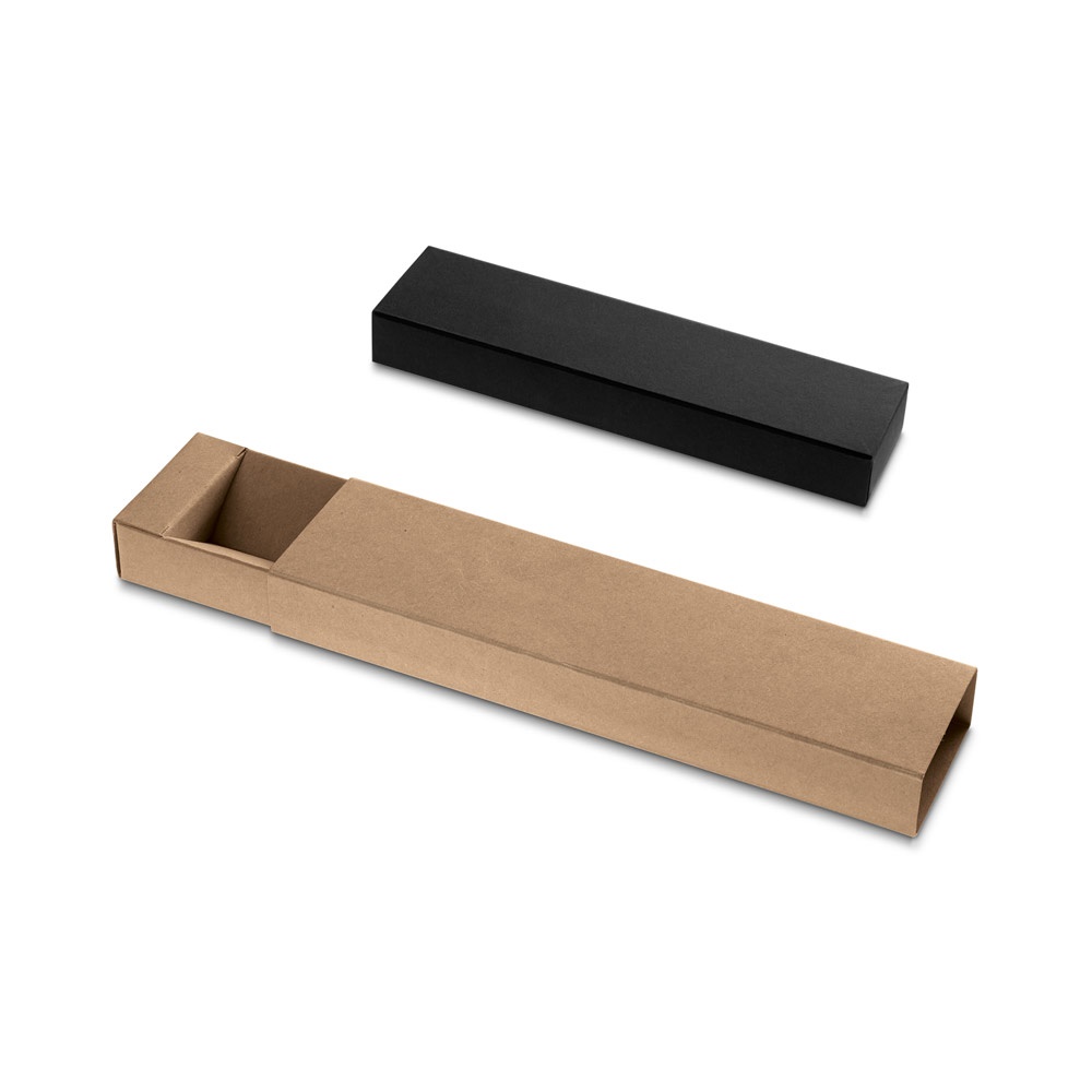 PÉNDULO. Estuche de papel 100% reciclado para un bolígrafo.