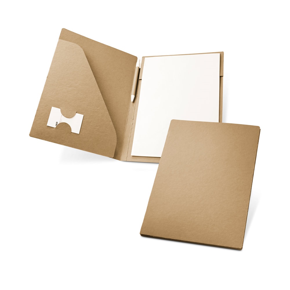 POE. Carpeta para documentos tamaño A4 fabricada con papel 100% reciclado (450 g/m²).