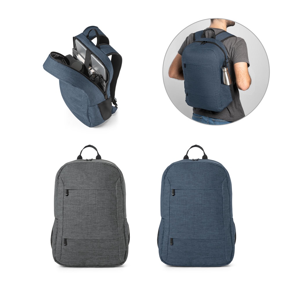 NEGOCIOS. Mochila para portátil de poliéster reciclado 300D.