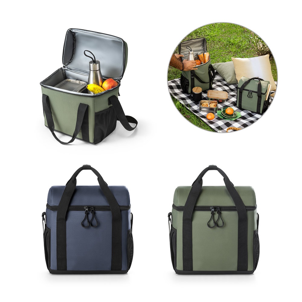 Bolsa térmica acolchada ROMA M. de poliéster reciclado Ripstop 600D, 11 L