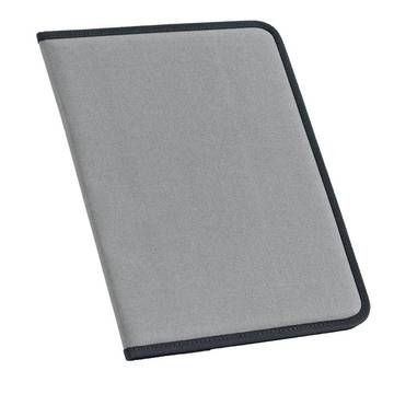 CUSSLER. Carpeta A4 600D con páginas rayadas. - 113 - Gris