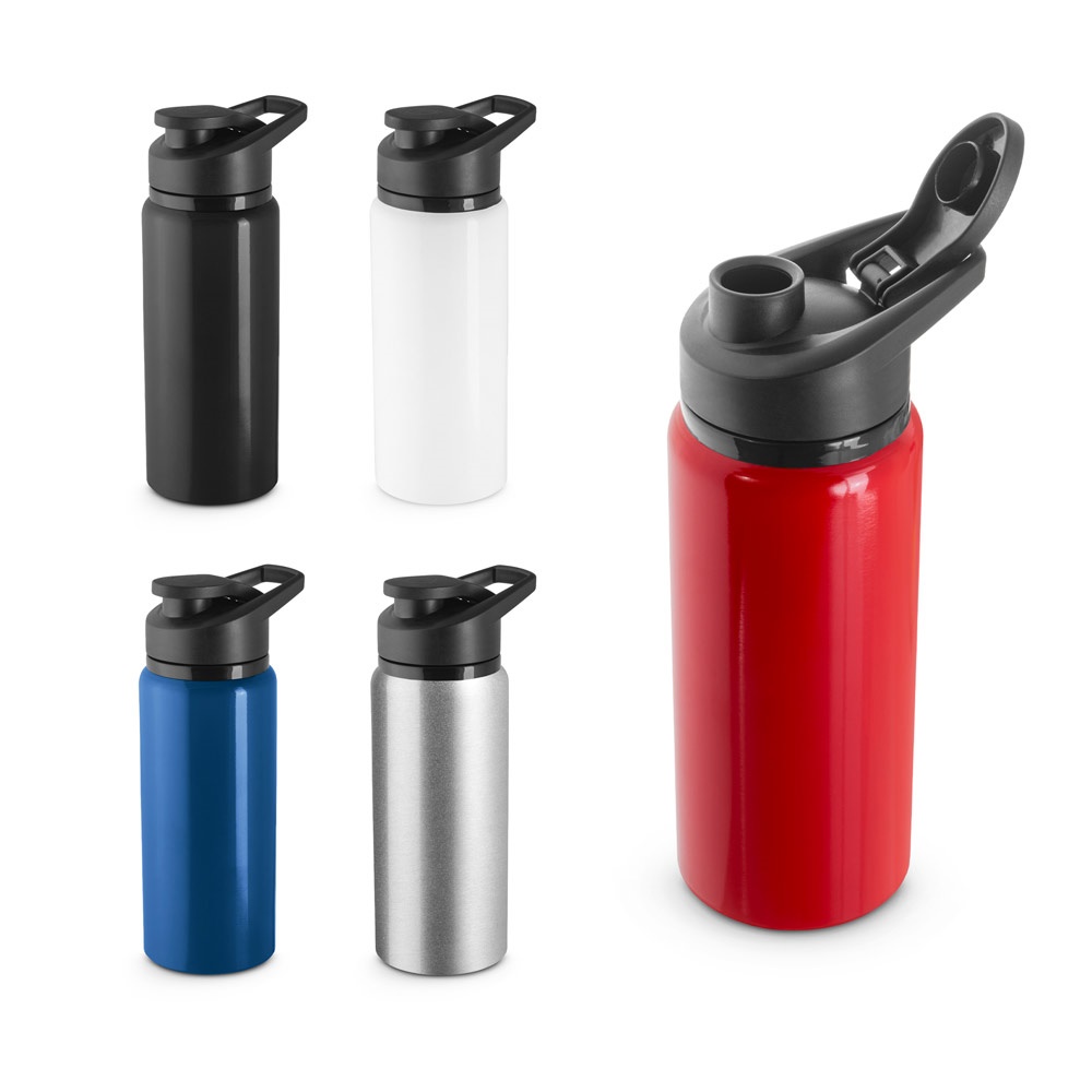 SHAWN. Botella de agua deportiva de aluminio 100% reciclado de 660 ml.
