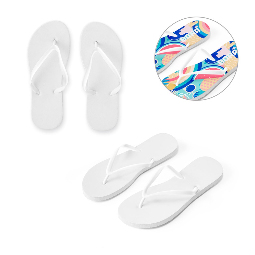 BALI L/XL. Chanclas con suelas de sublimación totalmente personalizables.