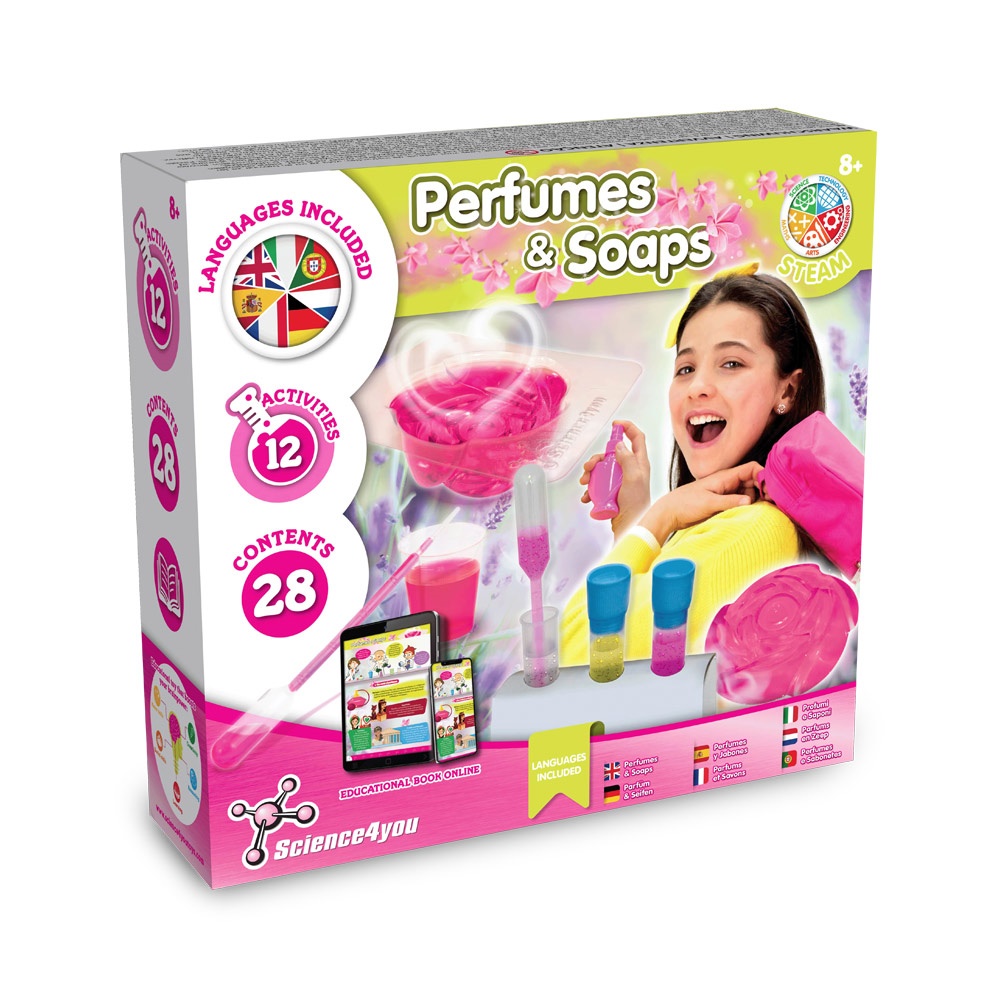 Kit de fábrica de perfumes y jabones I. Juego educativo para niños.