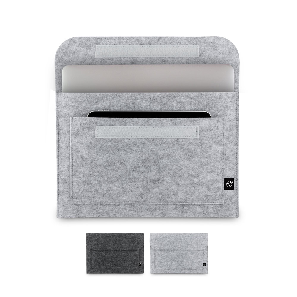 FUNDA DE FIELTRO. Funda para portátil fabricada con fieltro reciclado (100 % rPET).