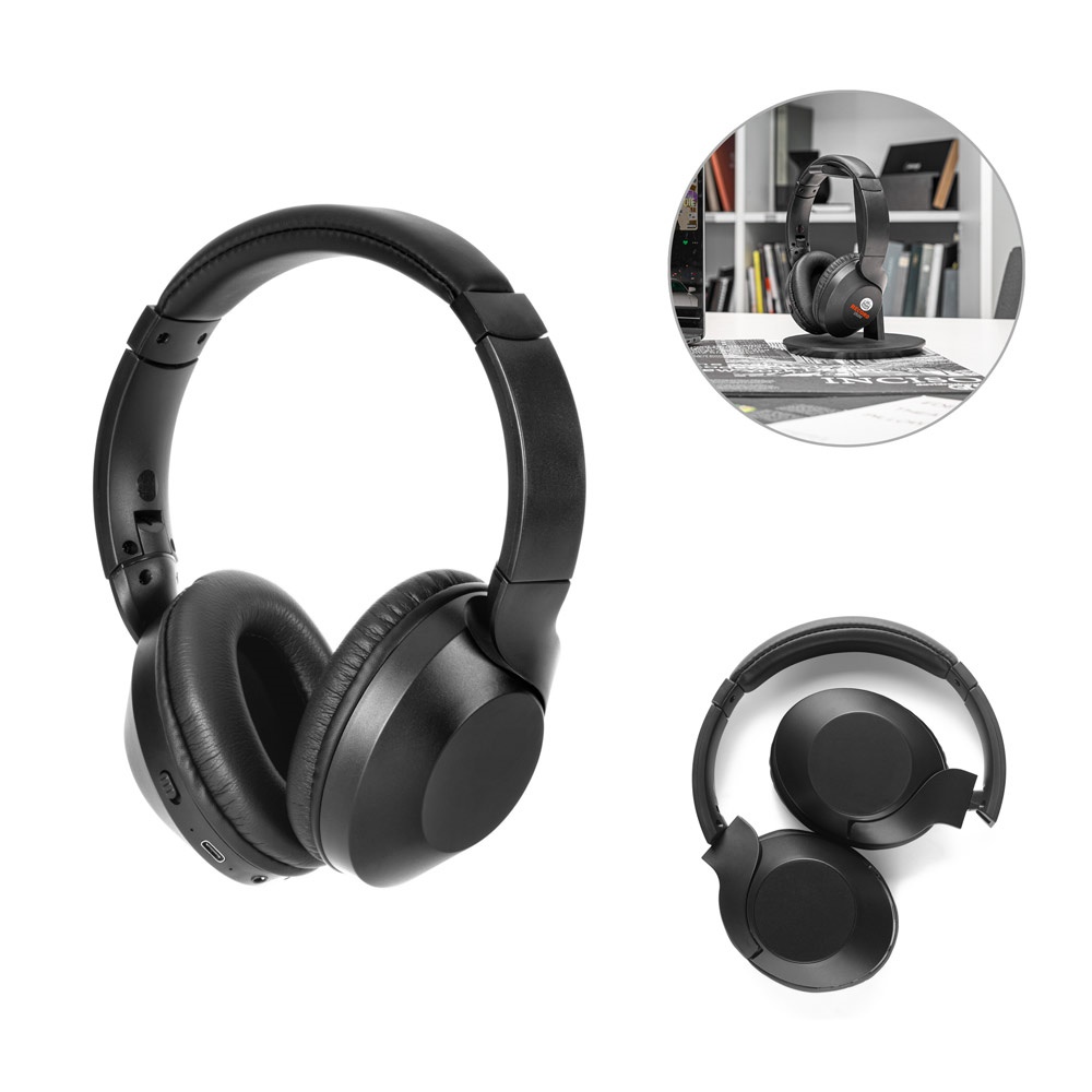 HENDRIX. Auriculares inalámbricos plegables con 20 horas de autonomía, fabricados con ABS 100% reciclado.