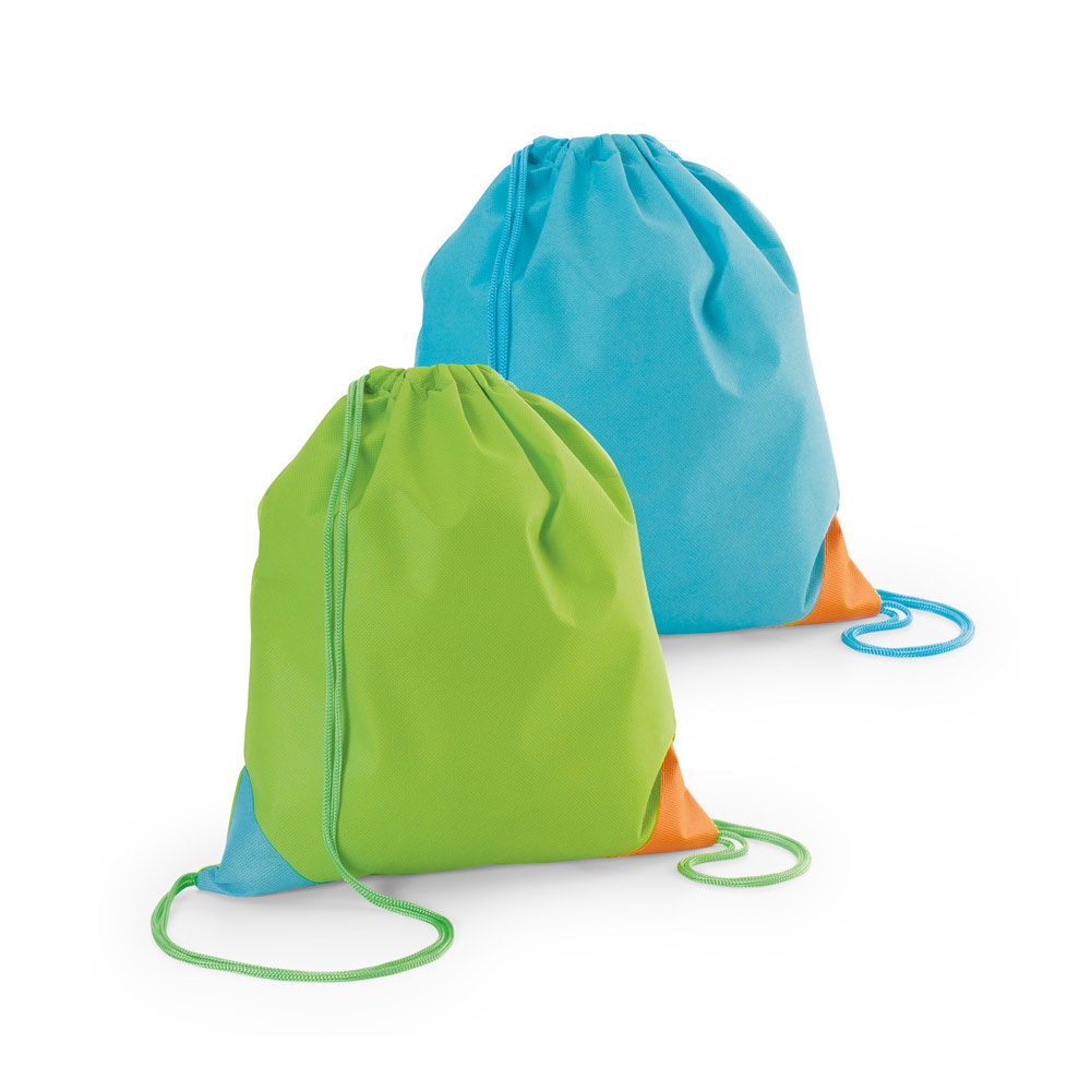 BISSAYA. Mochila con cordón ajustable de tela no tejida (80 g/m²)