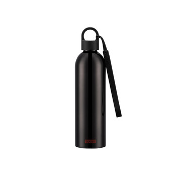 MEJOR ACERO. Botella de agua doble 500ml - 103 - Negro