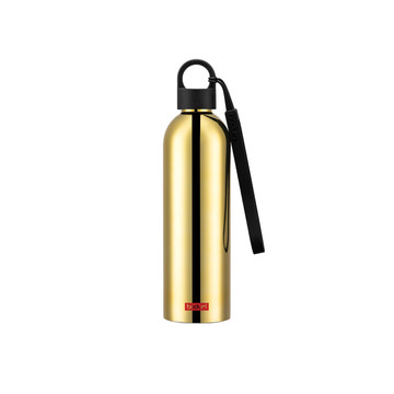 MEJOR ACERO. Botella de agua doble 500ml - 117 - Dorado