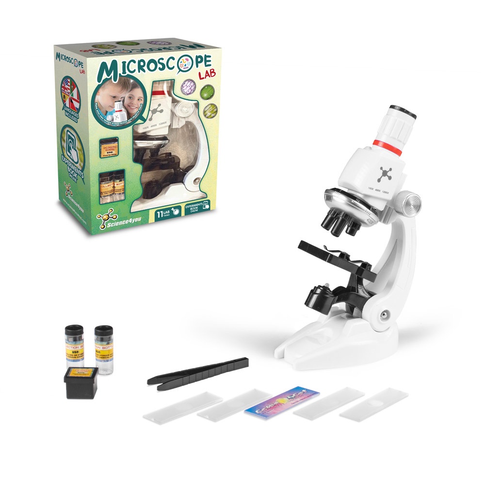 Microscopio. Juego educativo para niños.