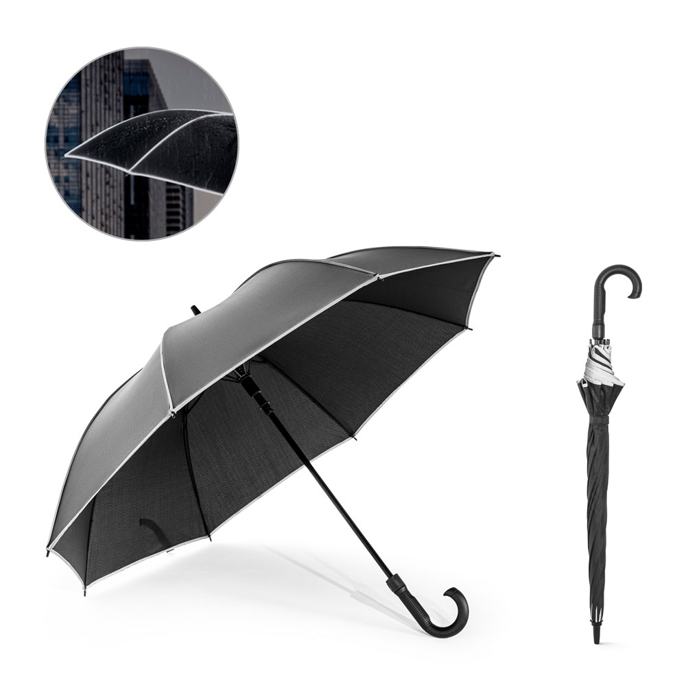 FINNLEY. Paraguas de 68,5 cm (27") fabricado en poliéster reciclado pongee 190T resistente al viento (100% rPET).