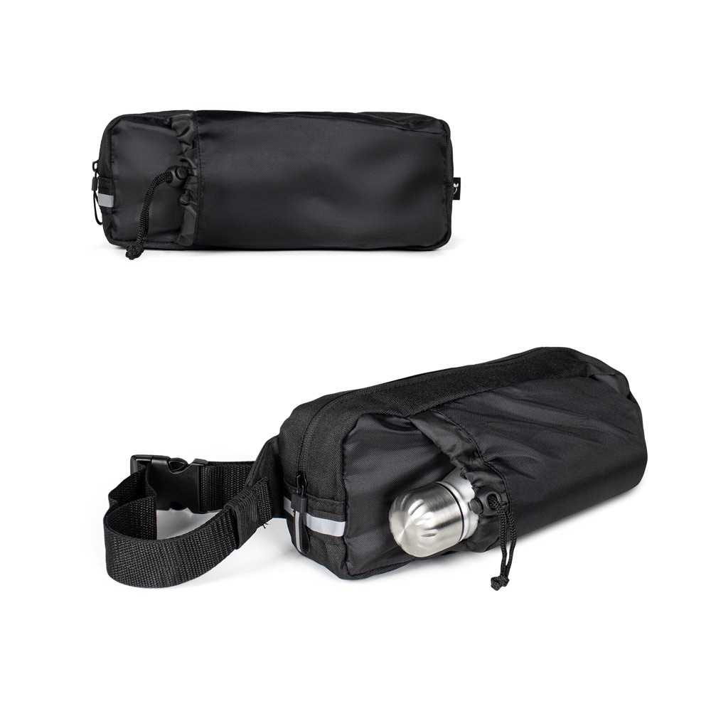 BOLSA DELFOS BRILLANTE. Bolsa de poliéster reciclado 300D (acabado brillante) y bolsa de poliéster reciclado 600D con elementos reflectantes.