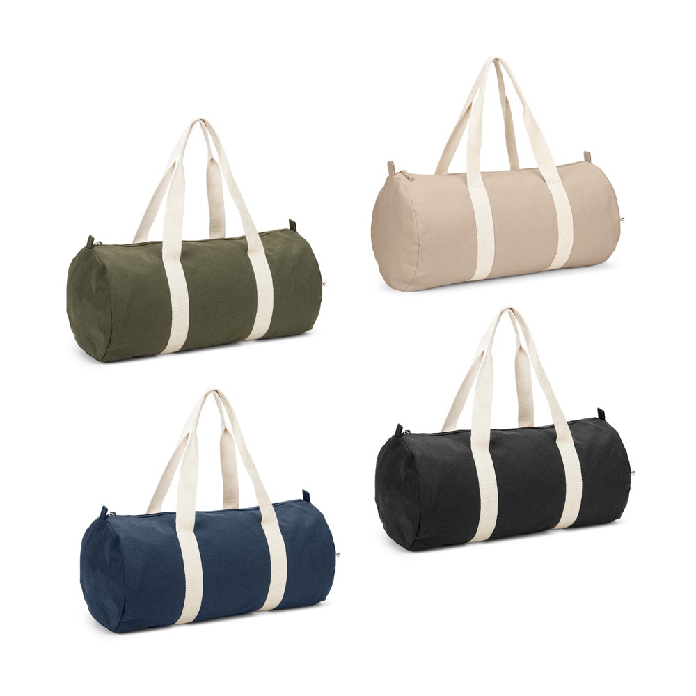 SAINT SPORT. Bolsa deportiva fabricada con algodón reciclado y poliéster reciclado (380 g/m²).