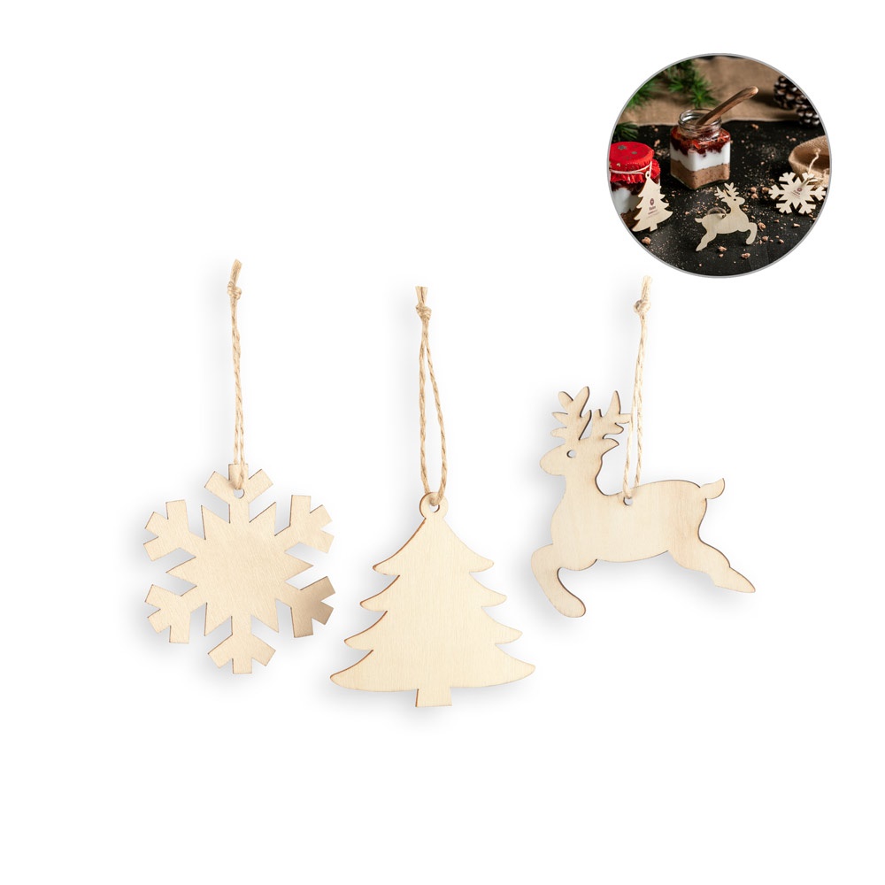 Copo. Decoraciones navideñas