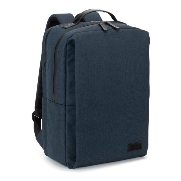 GLASGOW. Mochila para portátil (17") fabricada en poliéster reciclado de alta densidad 600D (20 L). - 104 - Azul