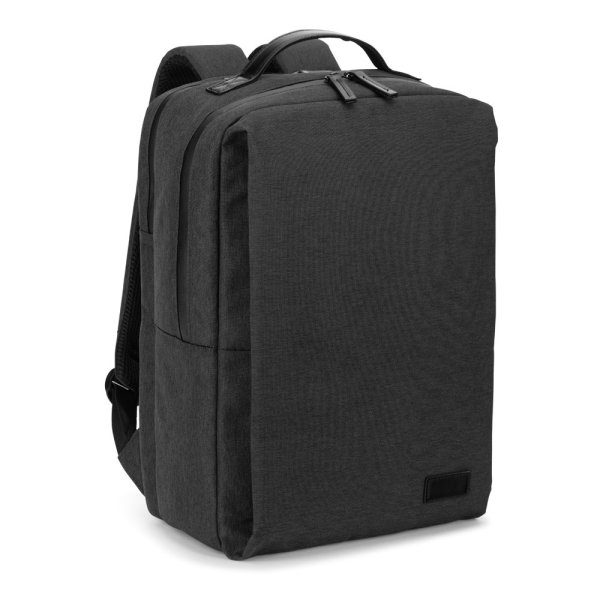 GLASGOW. Mochila para portátil (17") fabricada en poliéster reciclado de alta densidad 600D (20 L). - 133 - Gris oscuro