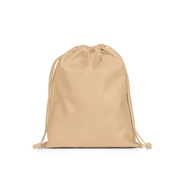 BOLSA DE REGALO M. Bolsa de tela no tejida termosellada de tamaño mediano (60 g/m²) - 111 - Marrón claro