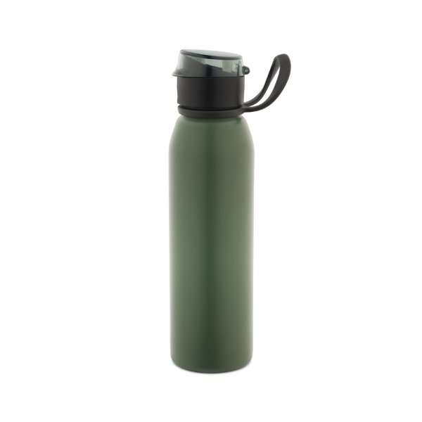 LEMIEUX. Botella de agua deportiva de acero inoxidable (90 % reciclado) 670 ml - 149 - Verde militar