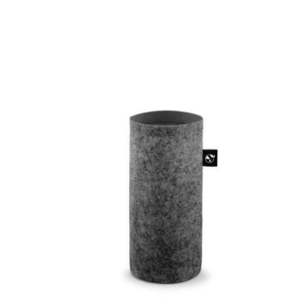 STOREY. Funda de fieltro reciclado (100% rPET) ideal para botellas de agua. - 133 - Gris oscuro