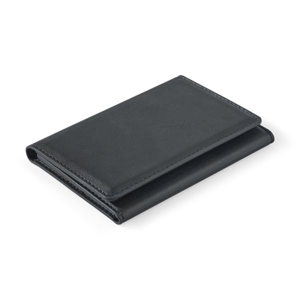 HARALD. Cartera magnética de poliuretano con gran capacidad y protección RFID. - 103 - Negro