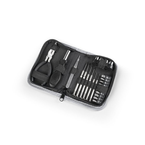 BESSEMER. Juego de 24 herramientas multiusos de acero al carbono. - 103 - Negro