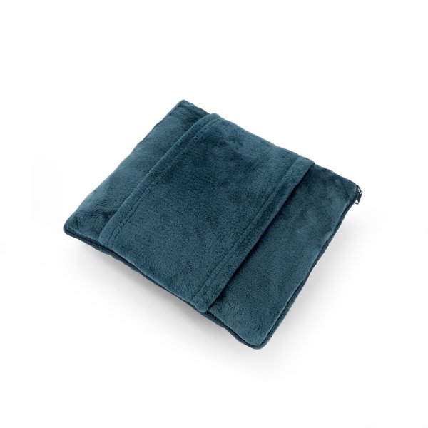 Acogedor. Conjunto 3 en 1 de tejido de felpa (220 g/m²), ideal para viajar. - 104 - Azul