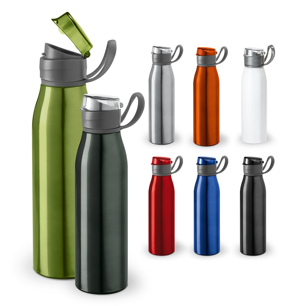KORVER. Botella de agua deportiva de aluminio de 650 ml.